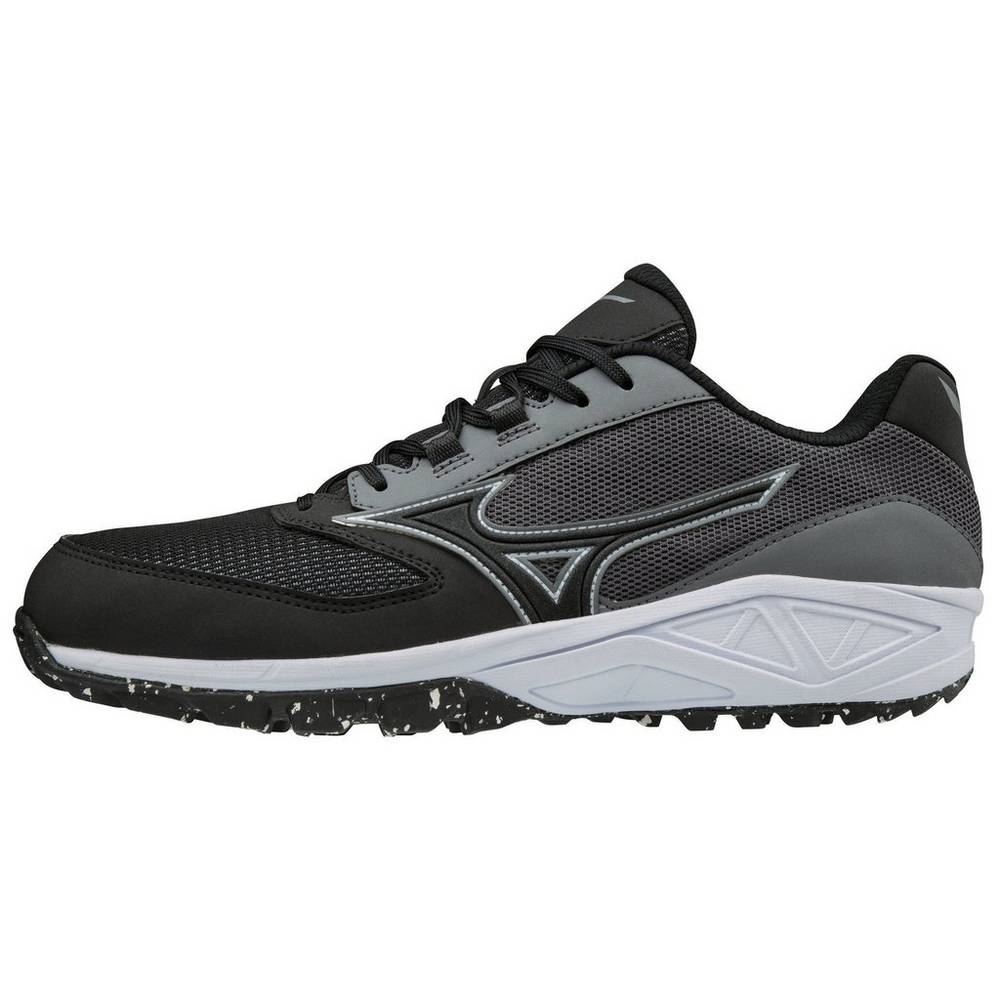 Mizuno Dominant All Surface Rövidszárú Turf Férfi Baseball Cipő Szürke/Fekete RFK906857